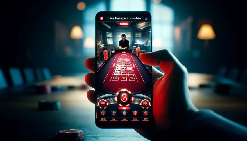mobile Live blackjack